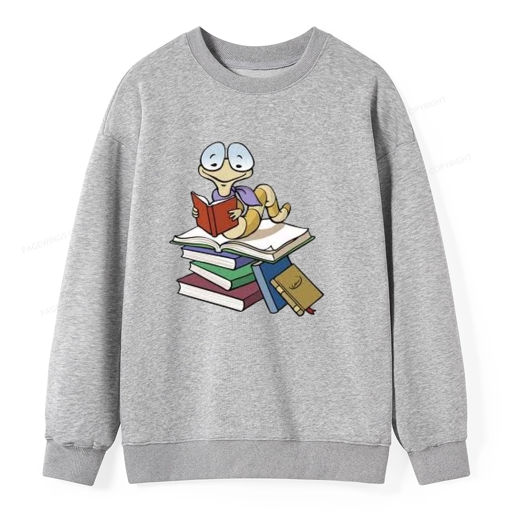 Pagewings Reading Snail and Book Unisex Classic Sweatshirt