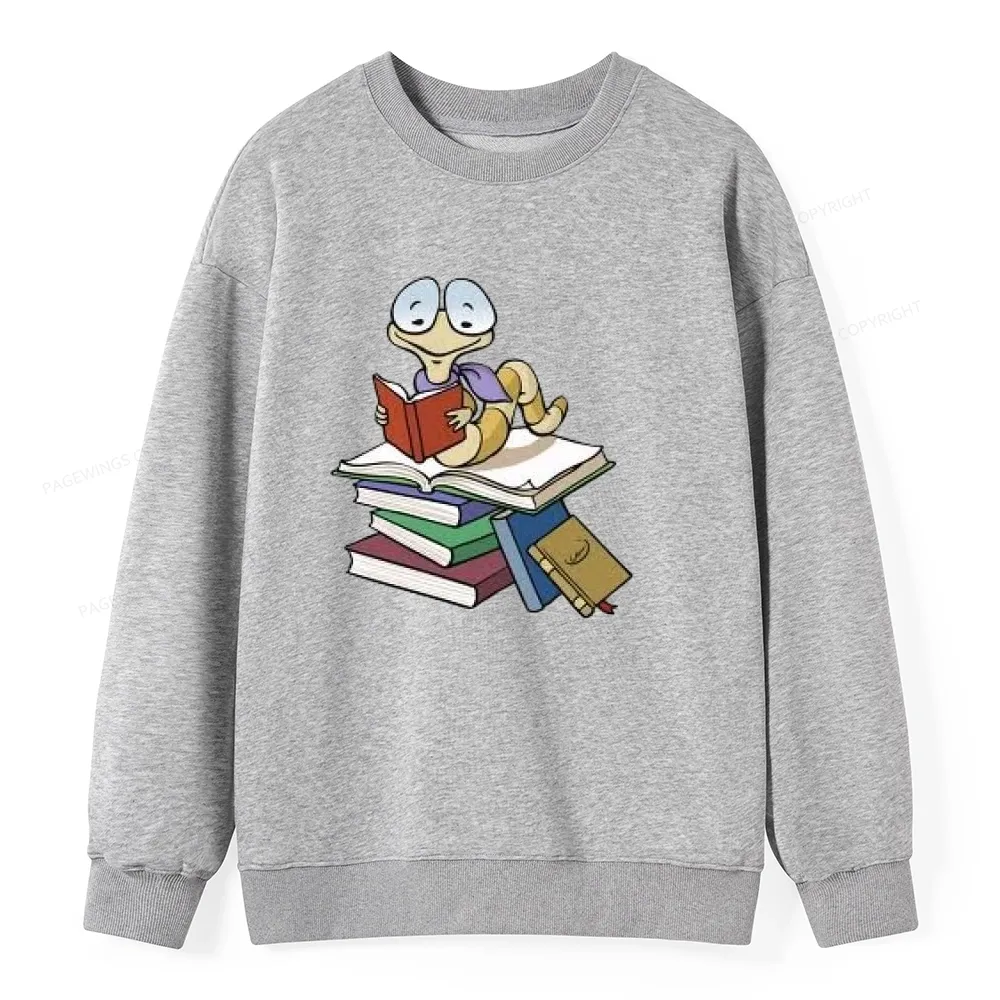 Pagewings Reading Snail and Book Unisex Classic Sweatshirt