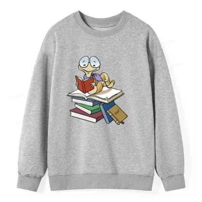 Pagewings Reading Snail and Book Unisex Classic Sweatshirt