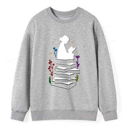 Pagewings Girl Reading Unisex Classic Sweatshirt