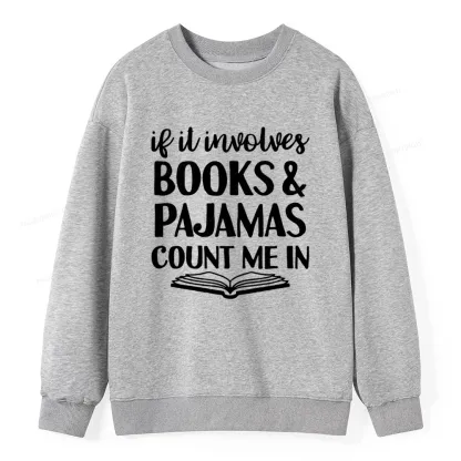 Pagewings Books And Pajamas Unisex Classic Sweatshirt