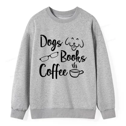 Pagewings Dogs Books Coffee Unisex Classic Sweatshirt