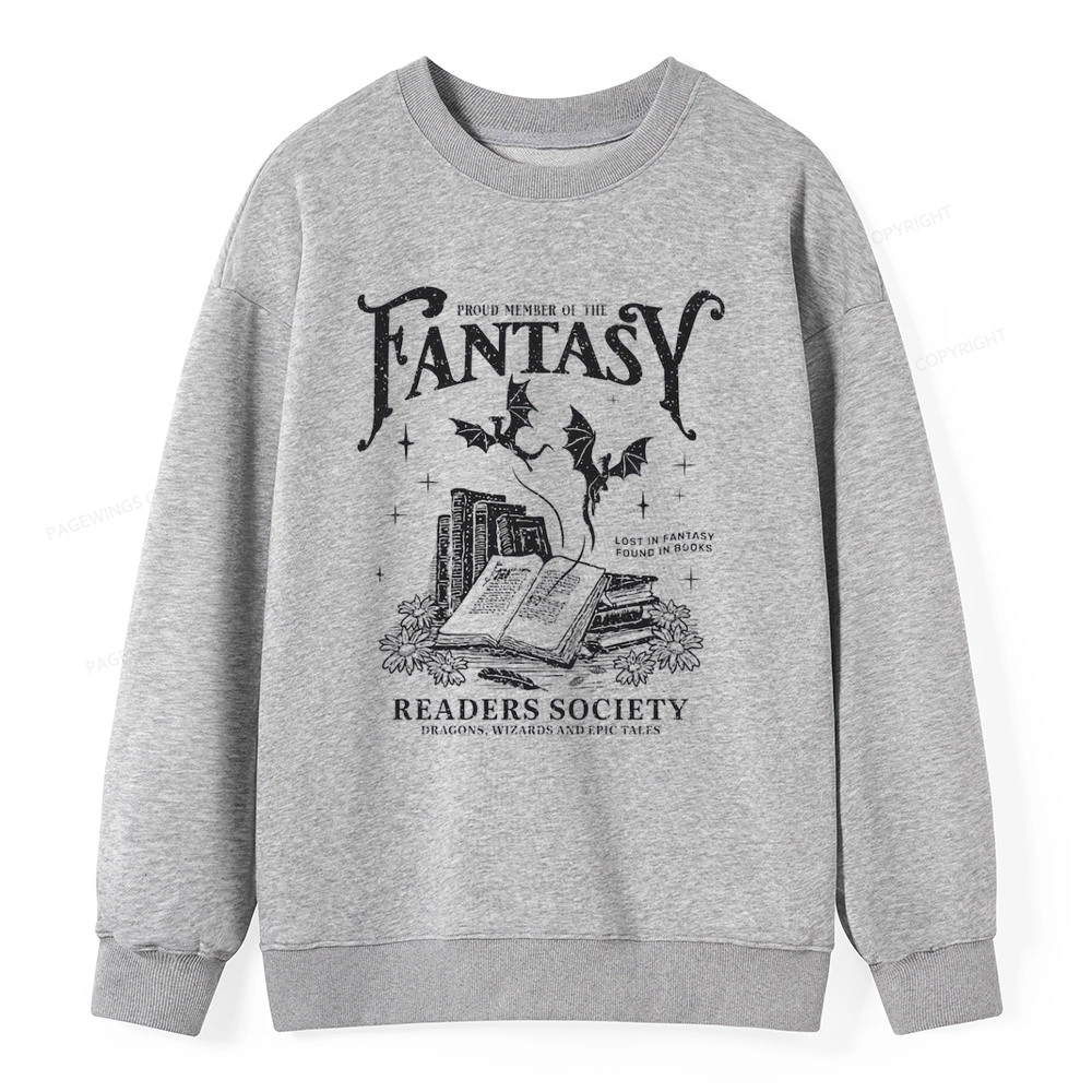 Pagewings Fantasy Readers Society Unisex Classic Sweatshirt