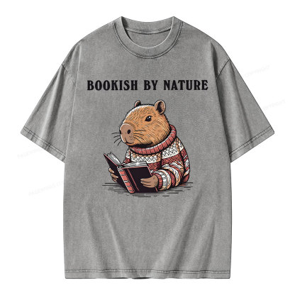Pagewings A Book Bookish By Nature Unisex Washed T-shirt