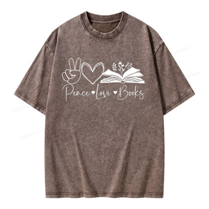 Pagewings Lucky Book Unisex Washed T-shirt