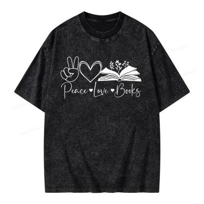 Pagewings Lucky Book Unisex Washed T-shirt
