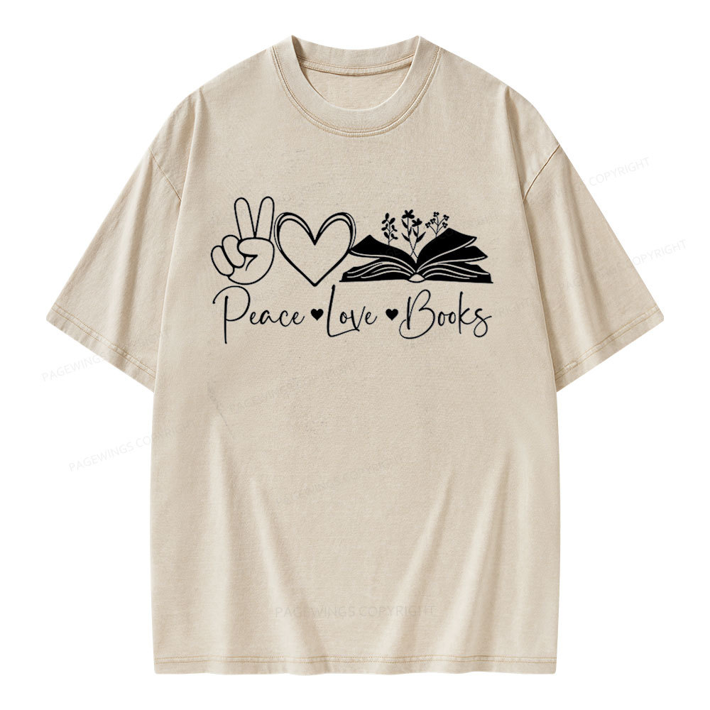 Pagewings Lucky Book Unisex Washed T-shirt