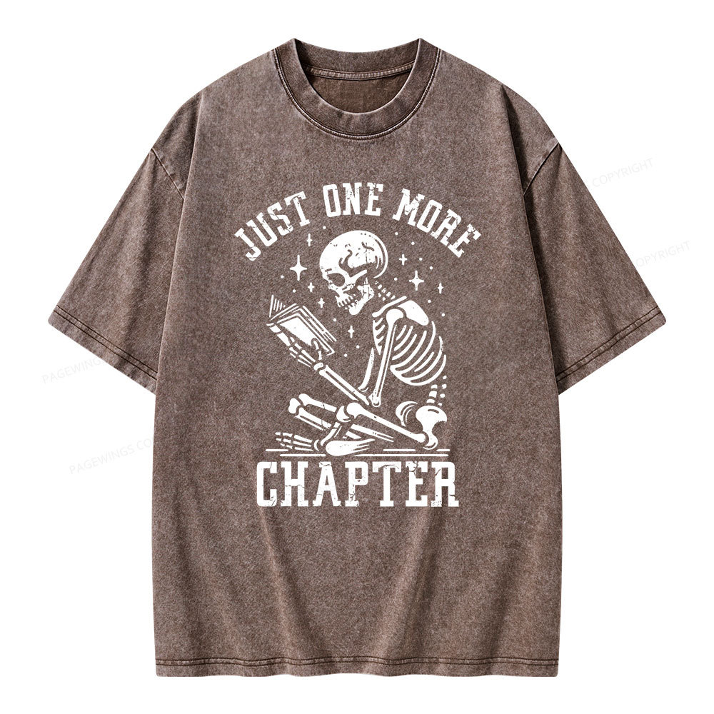 Pagewings Just One More Chapter Unisex Washed T-shirt