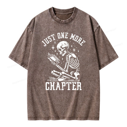 Pagewings Just One More Chapter Unisex Washed T-shirt