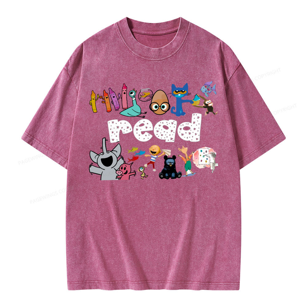 Pagewings Teacher Life Shirt, Teacher Shirt Unisex Washed T-shirt