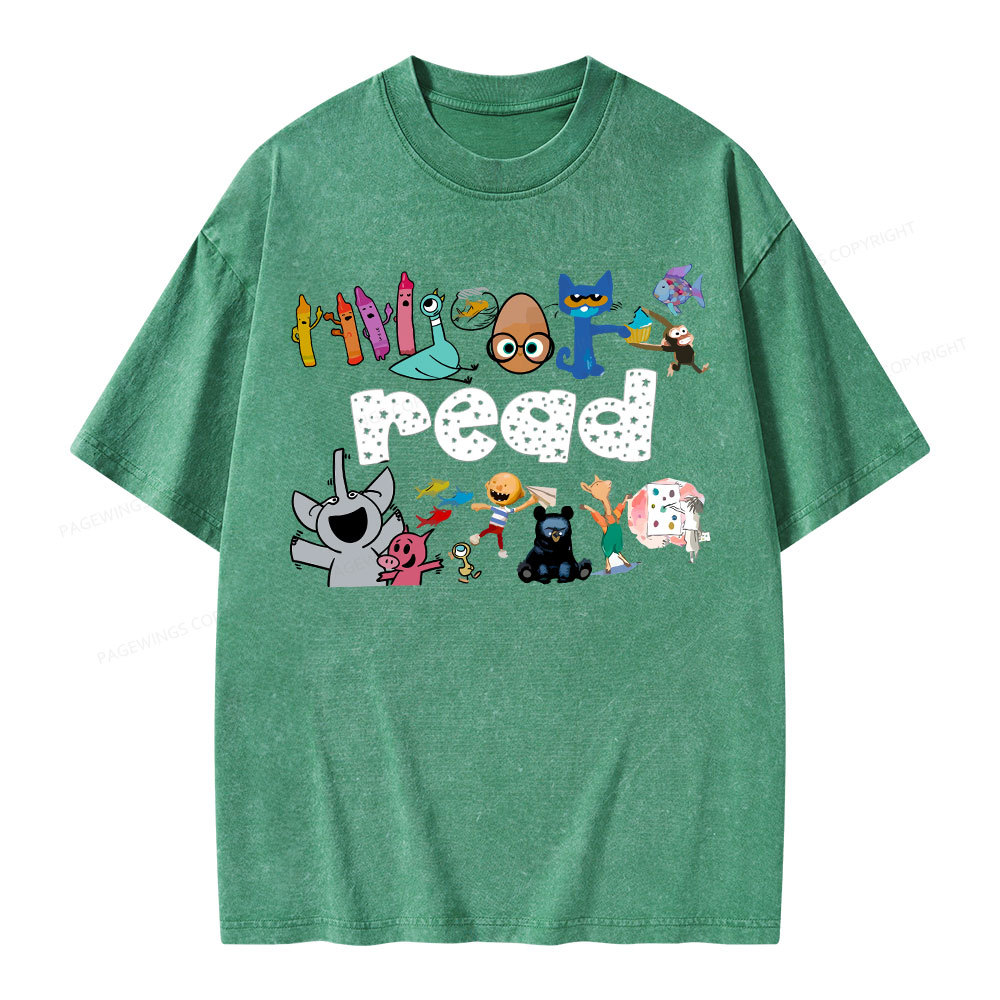 Pagewings Teacher Life Shirt, Teacher Shirt Unisex Washed T-shirt