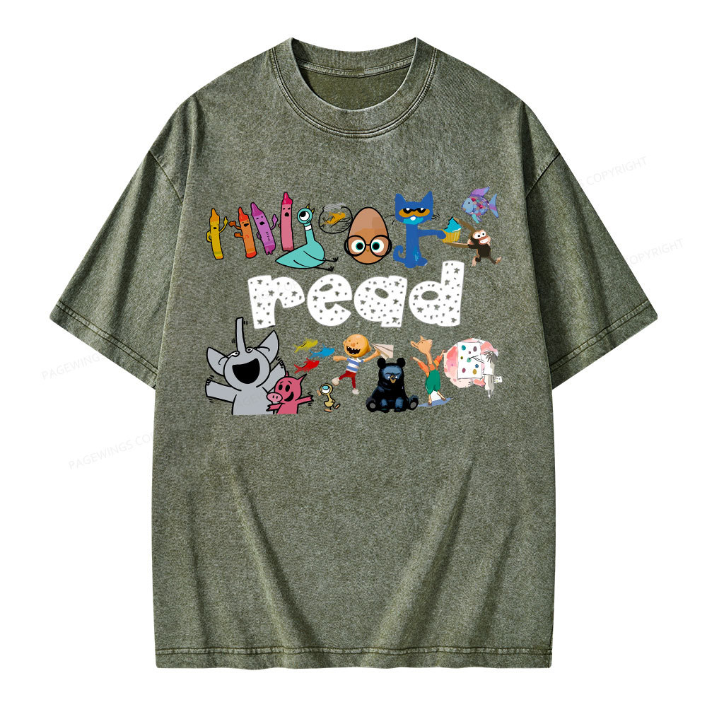 Pagewings Teacher Life Shirt, Teacher Shirt Unisex Washed T-shirt