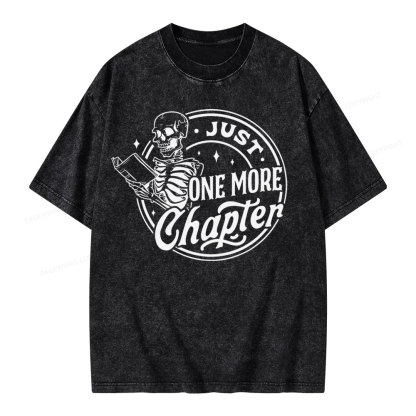 Pagewings Just One More Chapter Unisex Washed T-shirt