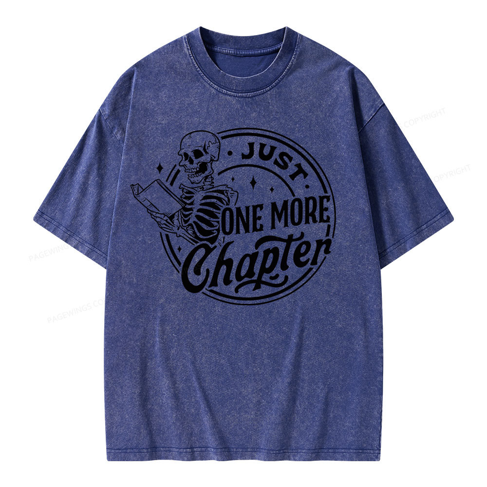 Pagewings Just One More Chapter Unisex Washed T-shirt