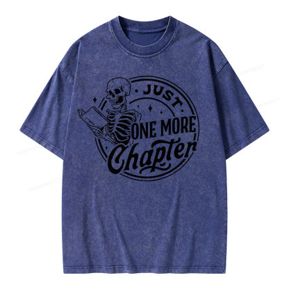 Pagewings Just One More Chapter Unisex Washed T-shirt