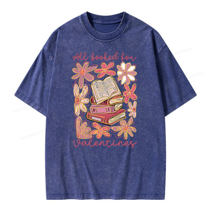 Pagewings All Booked for Valentines PNG Unisex Washed T-shirt
