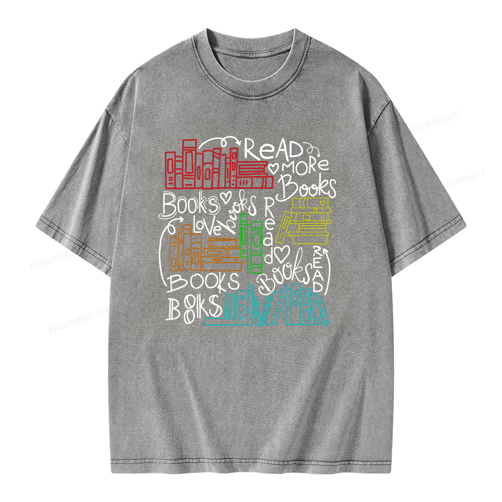 Pagewings Reading Week Shirt For Teachers & Read America Unisex Washed T-shirt