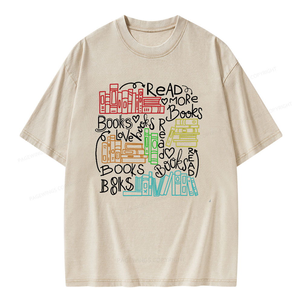 Pagewings Reading Week Shirt For Teachers & Read America Unisex Washed T-shirt