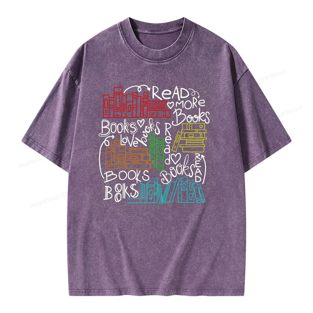 Pagewings Reading Week Shirt For Teachers & Read America Unisex Washed T-shirt