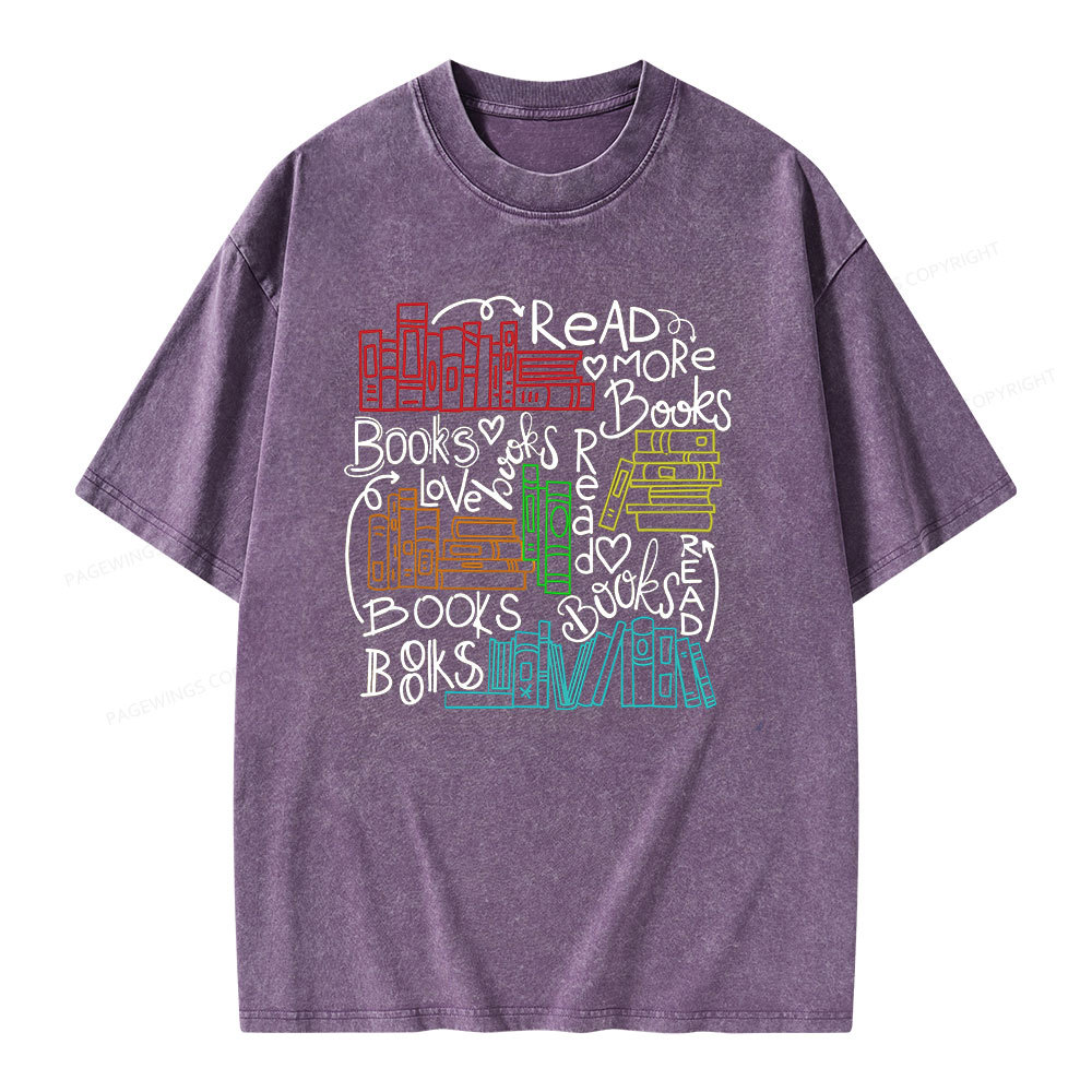 Pagewings Reading Week Shirt For Teachers & Read America Unisex Washed T-shirt