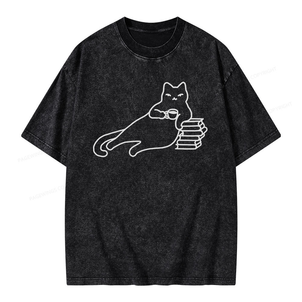 Pagewings Book Lover Shirt For Women Unisex Washed T-shirt