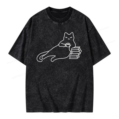 Pagewings Book Lover Shirt For Women Unisex Washed T-shirt