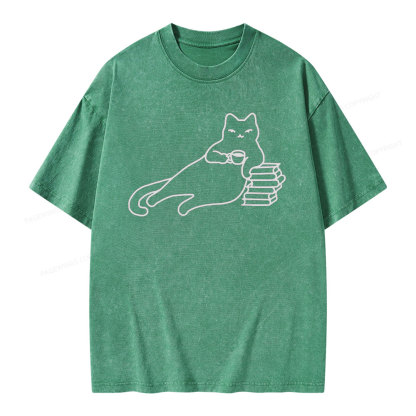 Pagewings Book Lover Shirt For Women Unisex Washed T-shirt