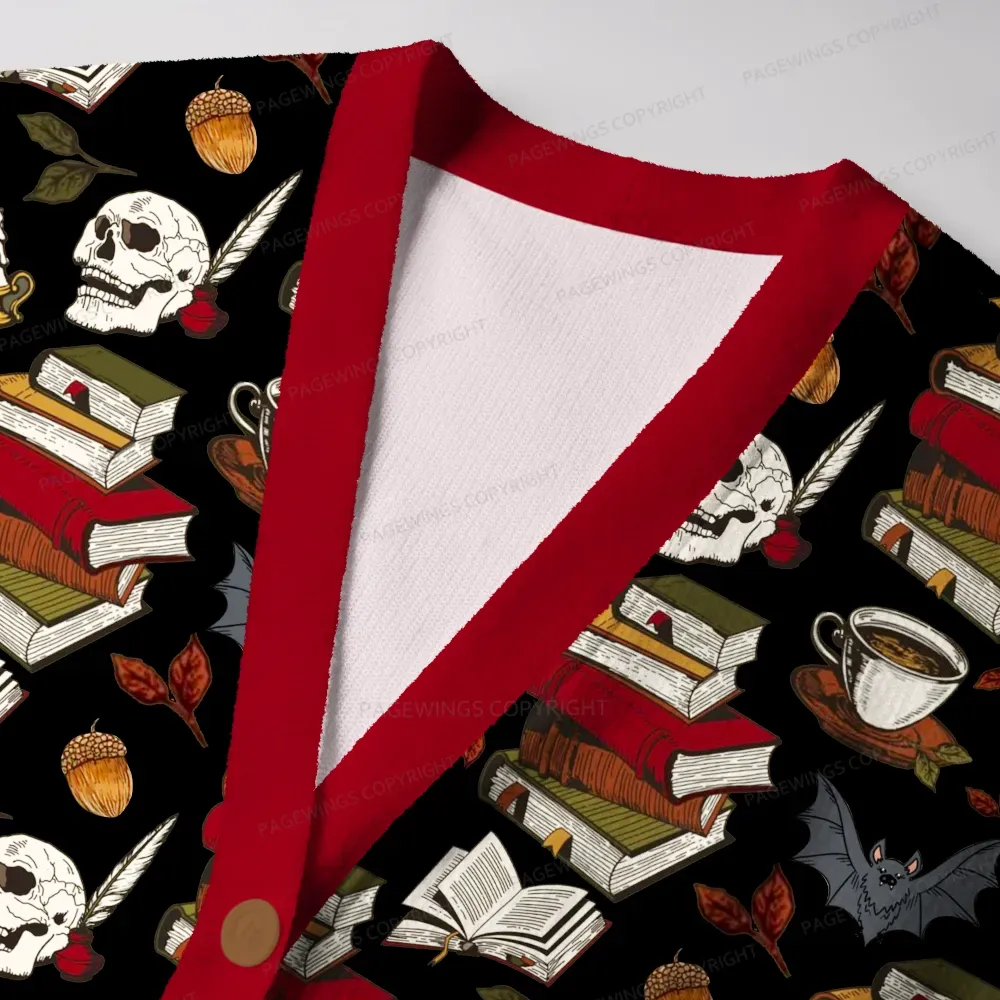 Pagewings Cozy Reading Unisex Ugly Cardigan Sweaters