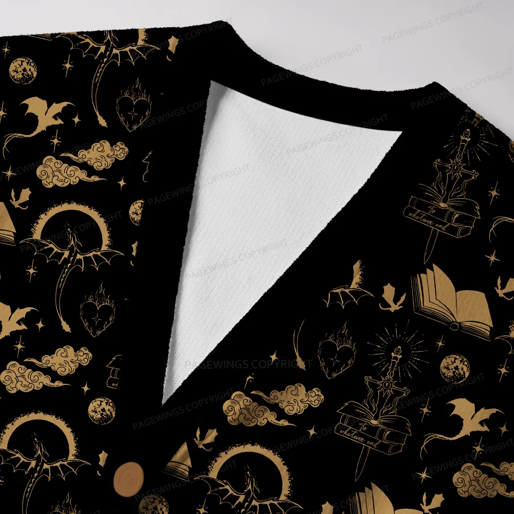 Pagewings Fantasy Reader Unisex Ugly Cardigan Sweaters