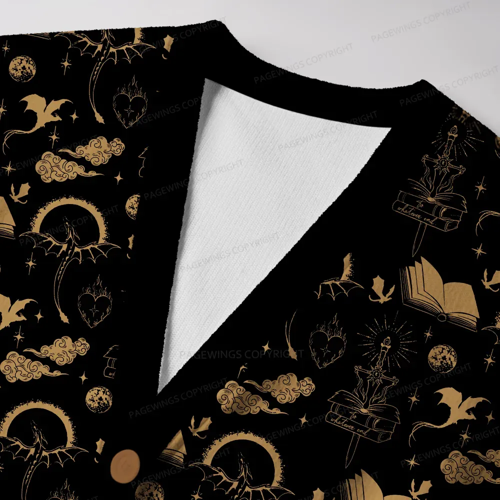 Pagewings Fantasy Reader Unisex Ugly Cardigan Sweaters