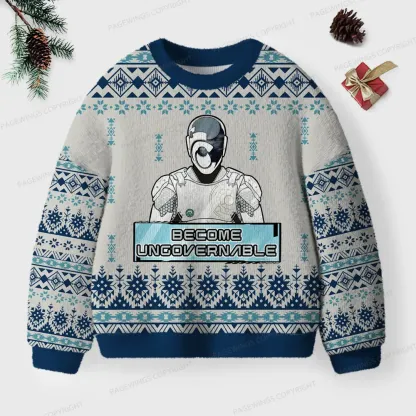 Pagewings Become Ungovernable Unisex Ugly Knit Sweatshirt