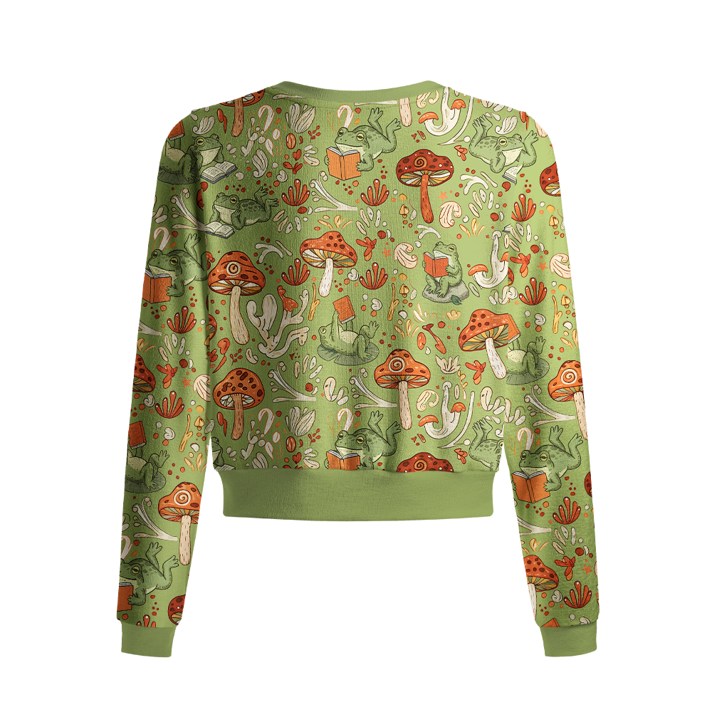 Pagewings Book Lover Crew Neck Cardigan Sweaters