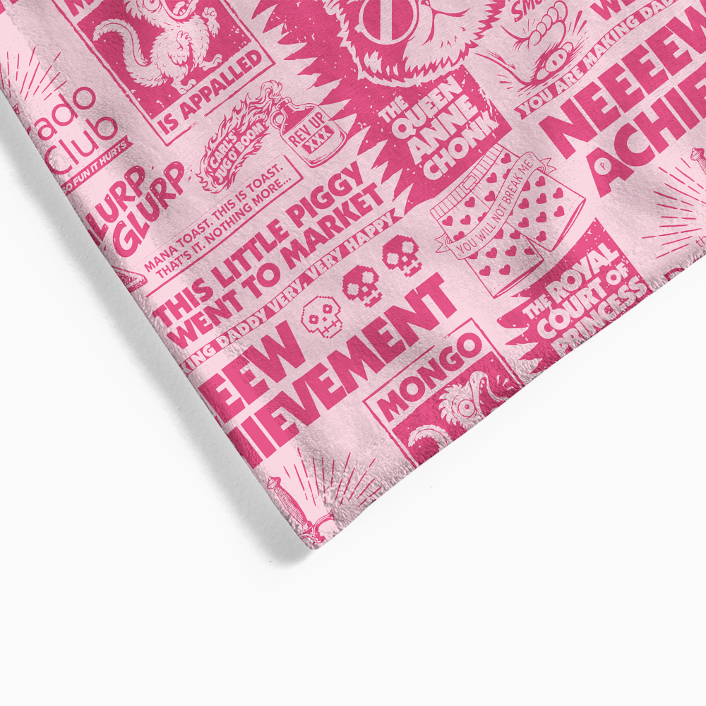 Pagewings Sci Fi Book Lover Flannel Blanket