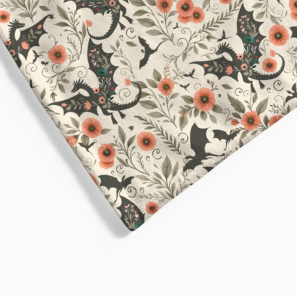 Pagewings Book Dragon Flannel Blanket