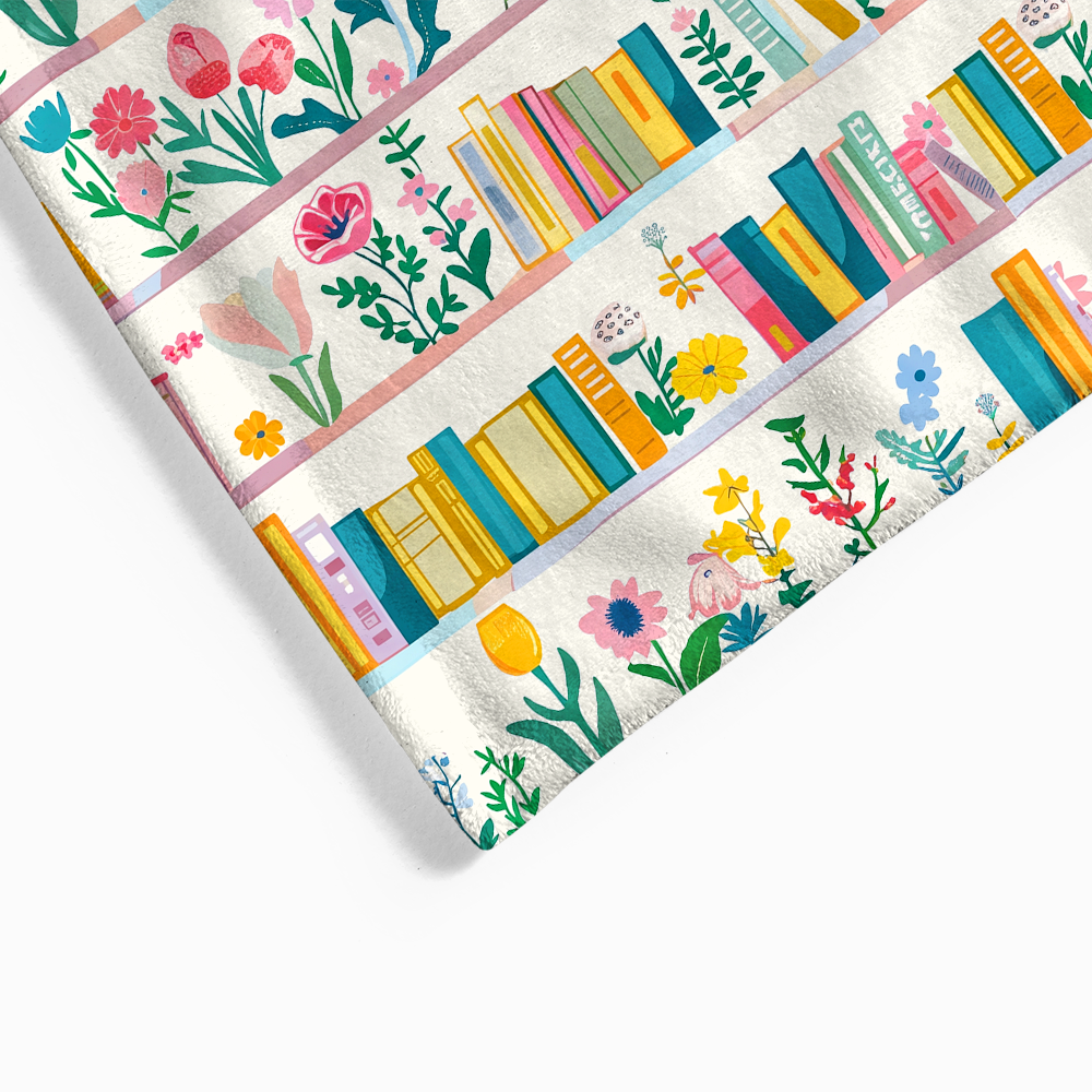 Pagewings Bookish Vibe Flannel Blanket