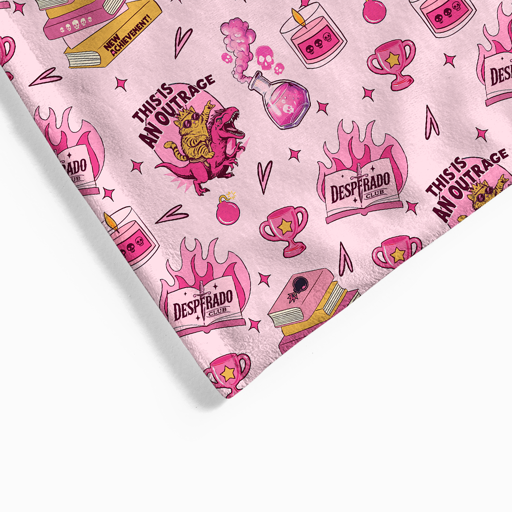 Pagewings Sci Fi Book Lover Flannel Blanket