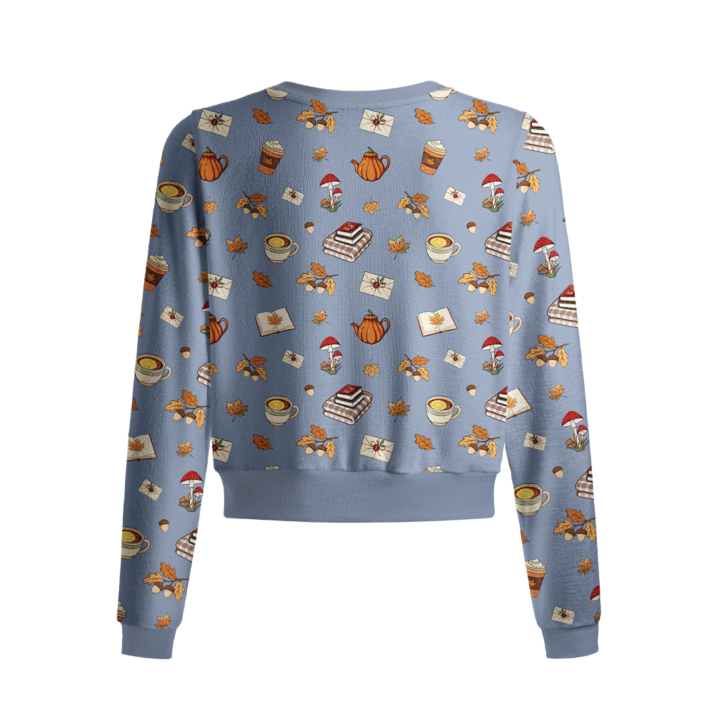 Pagewings Bookish Vibe Crew Neck Cardigan Sweaters