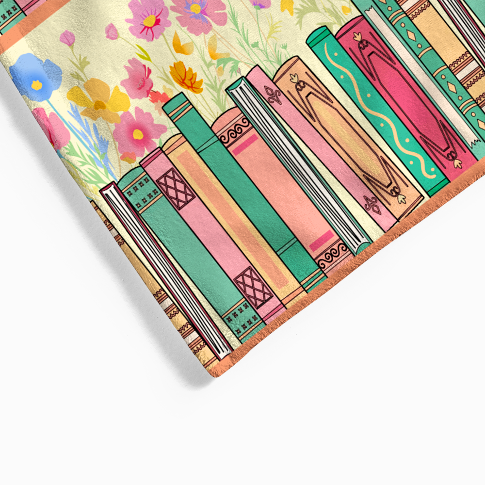 Pagewings Bookish Vibe Flannel Blanket