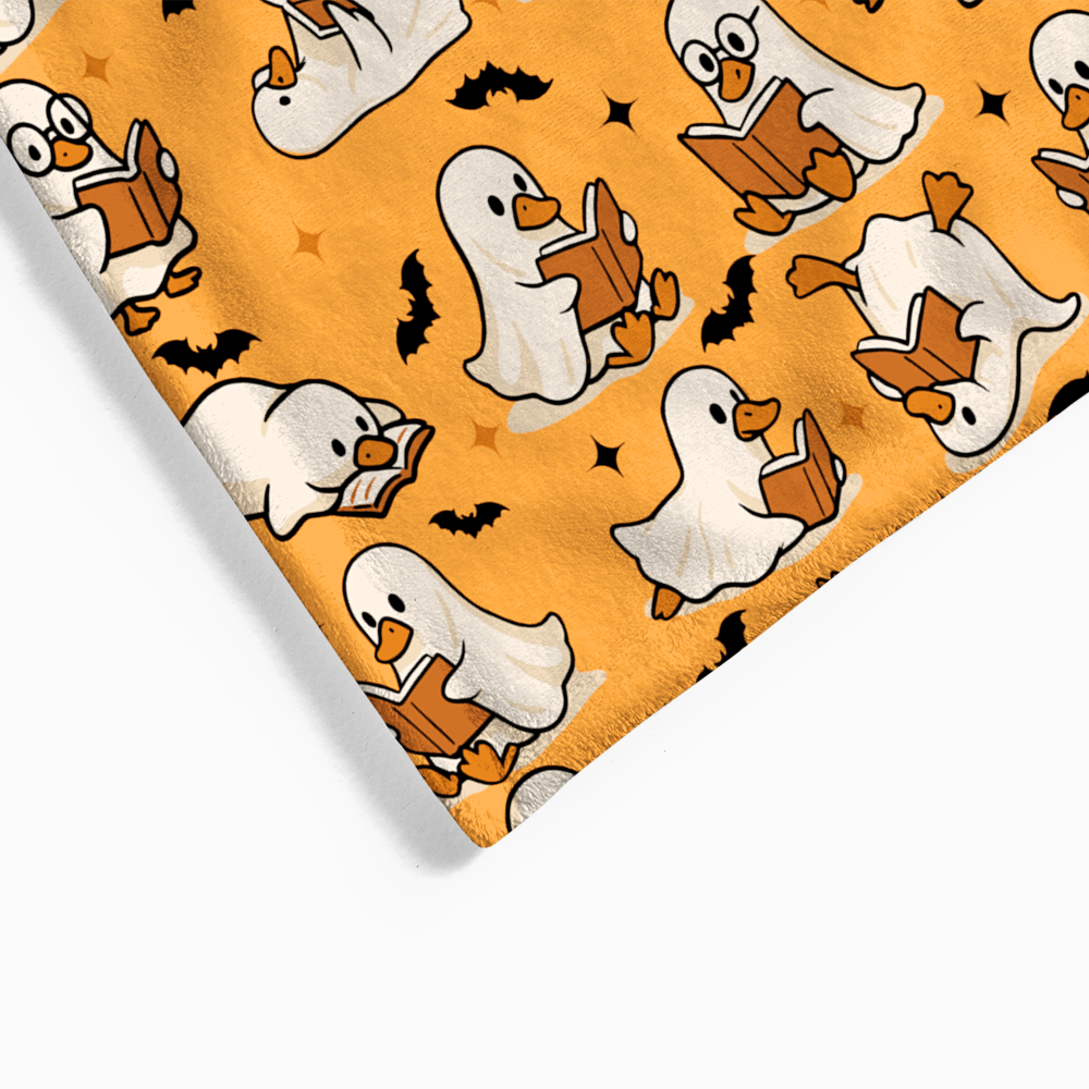 Pagewings Halloween Bookish Flannel Blanket