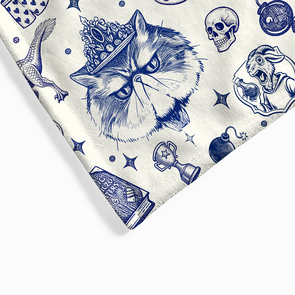 Pagewings Sci Fi Book Lover Flannel Blanket