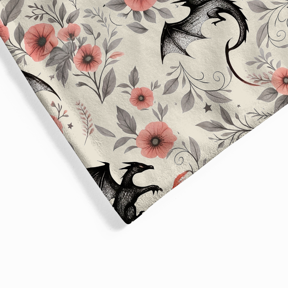 Pagewings Book Dragon Flannel Blanket
