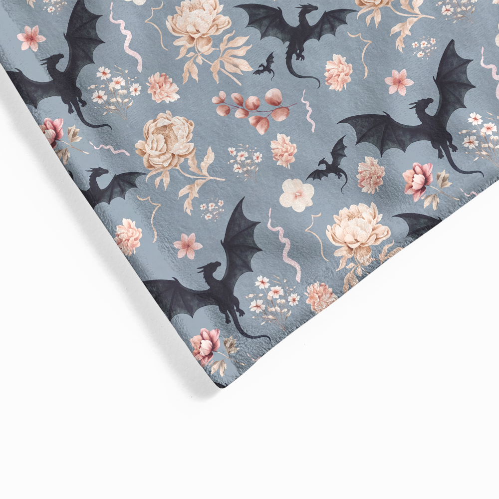 Pagewings Book Dragon Flannel Blanket