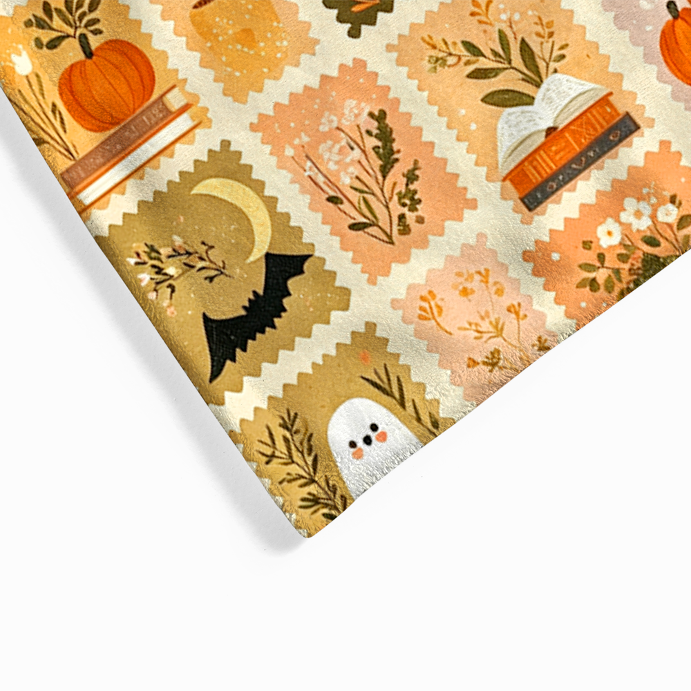 Pagewings Ghosts Love Reading Flannel Blanket