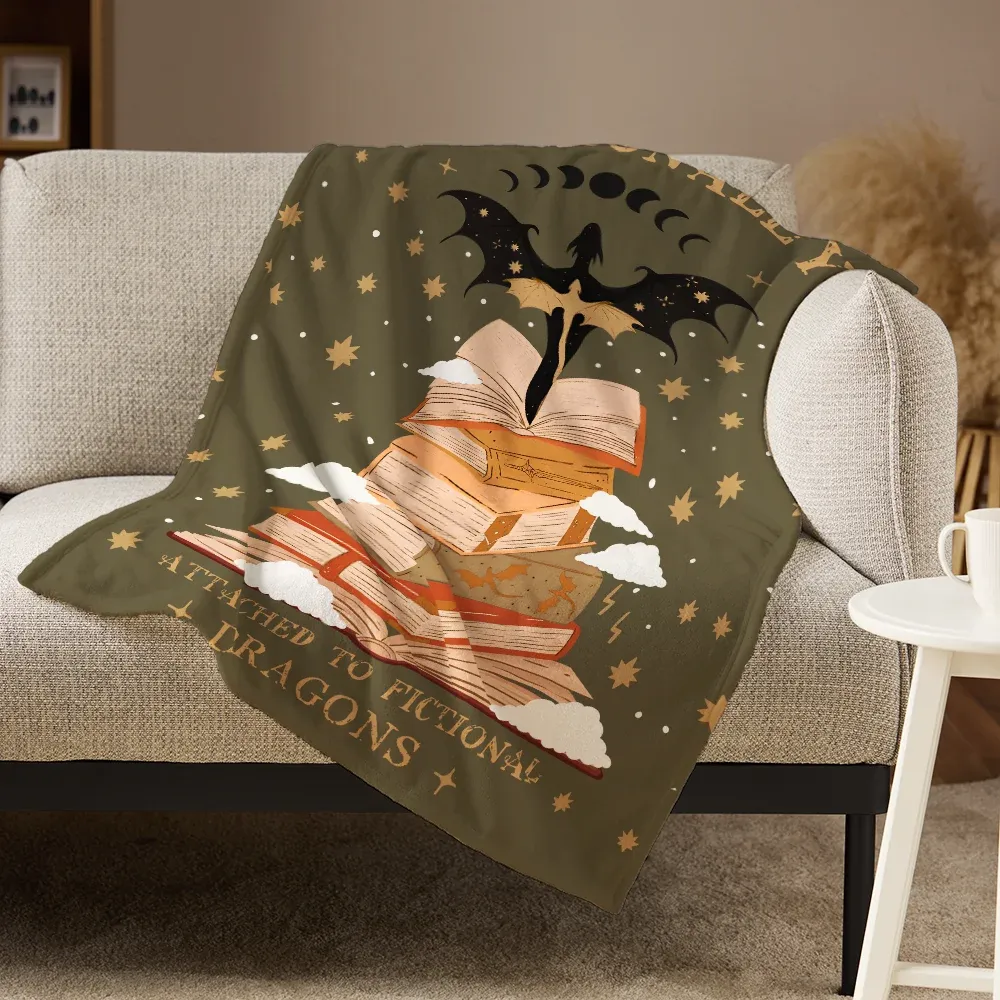 Pagewings Emotionally Read Flannel Blanket