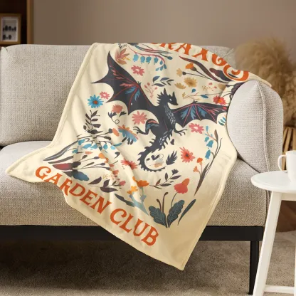 Pagewings Abraxos Garden Club Read Flannel Blanket