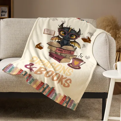 Pagewings Read Books Be Kind Stay Weird Read Flannel Blanket