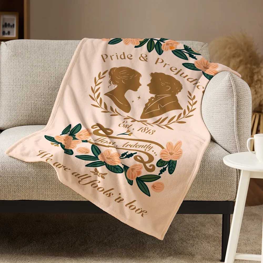 Pagewings Most Ardently We Are All Fools In Love Flannel Blanket
