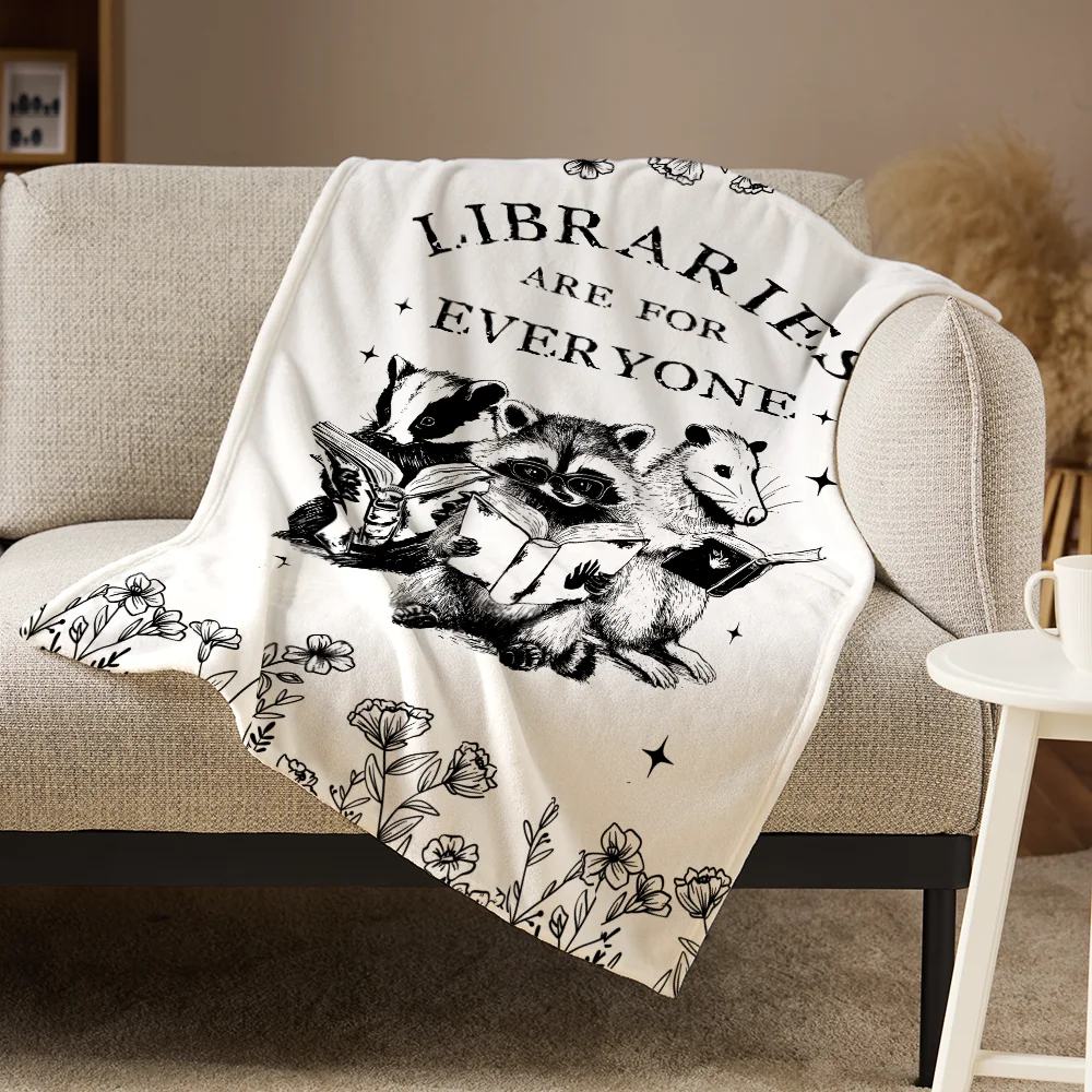Pagewings Libraries Are For Everyone Read Flannel Blanket