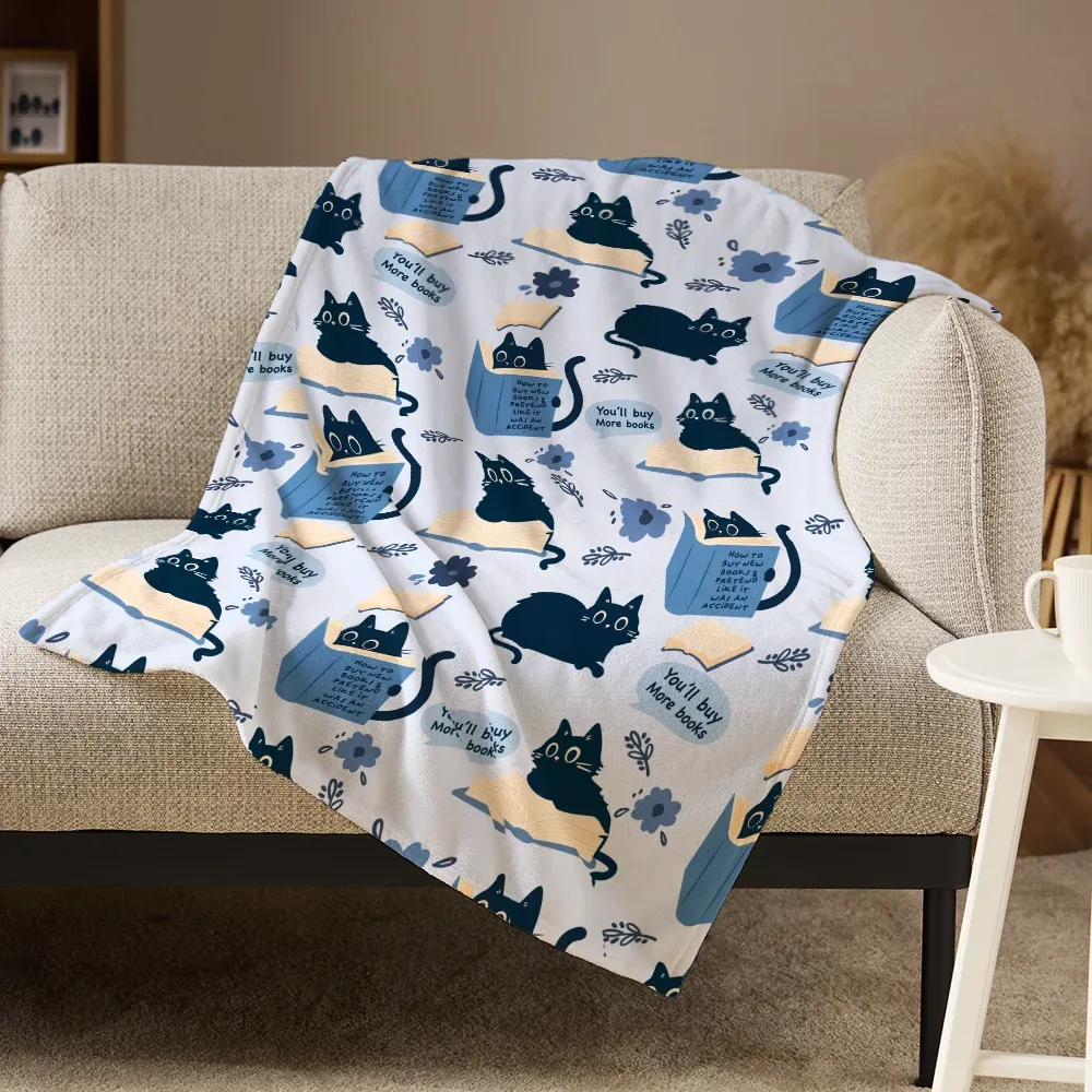 Pagewings You'll Buy More Books Flannel Blanket