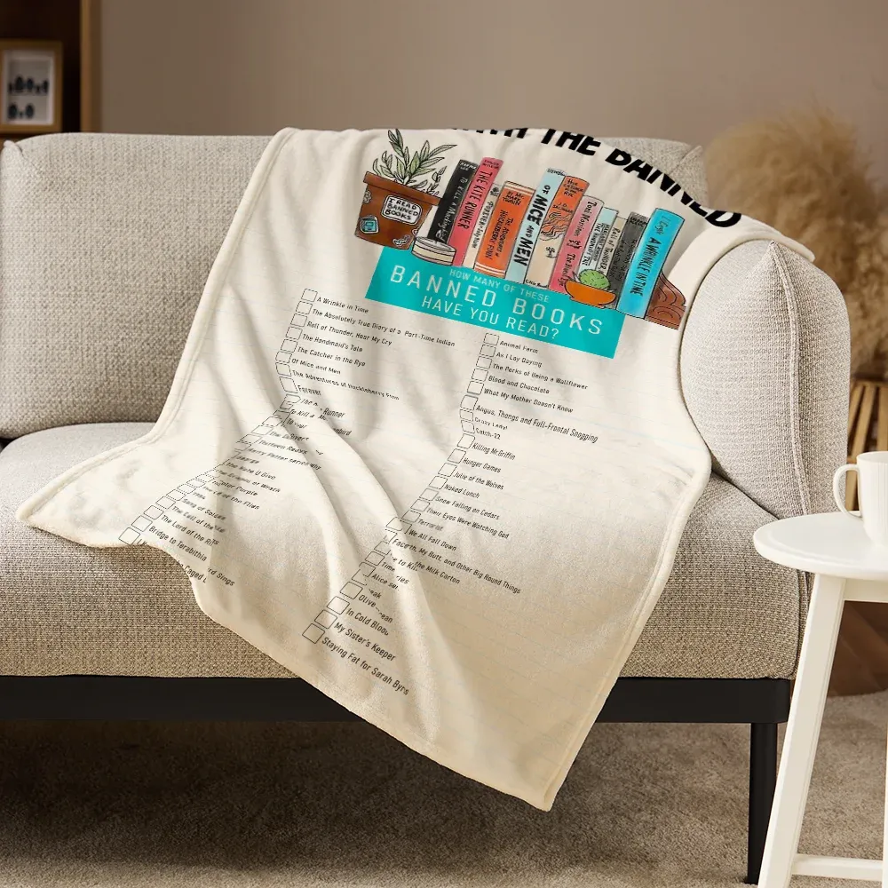 Pagewings I'm With The Banned Flannel Blanket